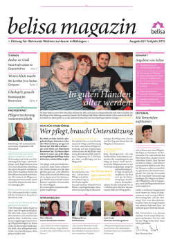 In guten H&auml;nden &auml;lter werden - Elisabethenverein eV B&ouml;bingen/Rems
