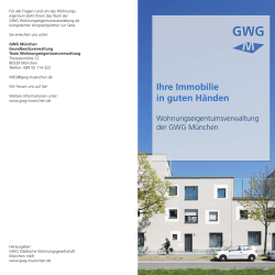 Ihre Immobilie in guten H&auml;nden