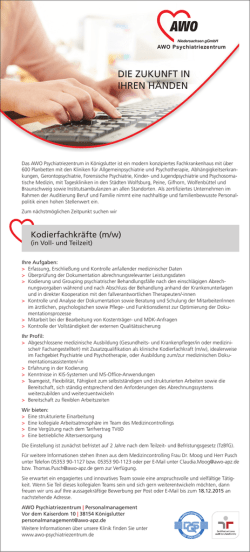 Die Zukunft in ihren h&auml;nDen