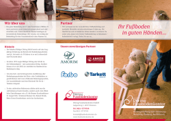 Ihr Fu&szlig;boden in guten H&auml;nden