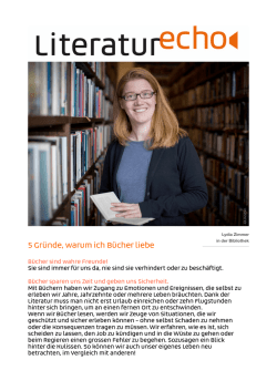 Lesen Sie hier, warum ich B&uuml;cher liebe