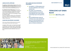fernleihe auf einen blick b&uuml;cher bestellen - Ruhr