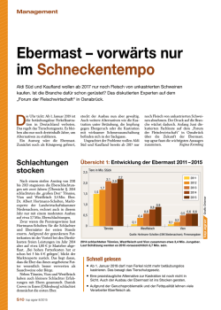 Ebermast &ndash; vorw&auml;rts nur im Schneckentempo