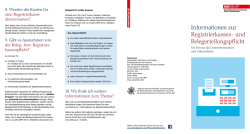 Informationen zur Registrierkassen