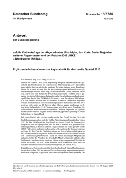 Drucksache 18/5785 - DIP des Bundestages