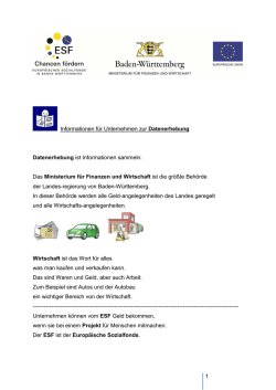 Informationen f&uuml;r Unternehmen zur
