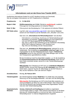 Informationen rund um den Know-how