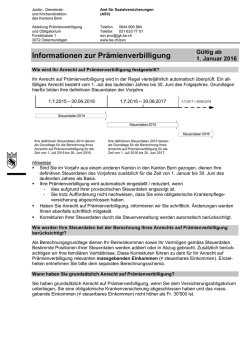 Informationen zur Pr&auml;mienverbilligung - Justiz-, Gemeinde