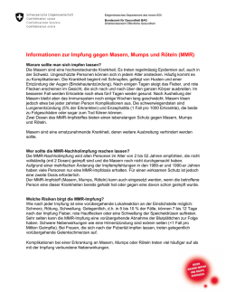 Informationen zur MMR-Impfung