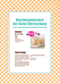 Haselnussmakronen mit Giotto