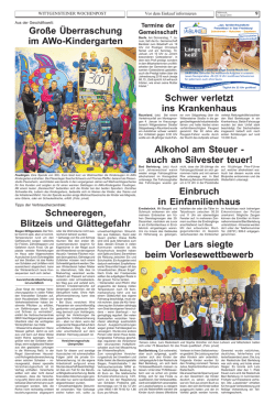 Gro&szlig;e &Uuml;berraschung im AWo-Kindergarten Der Lars siegte beim