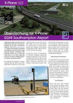 Überraschung für X-Plane: EGHI Southampton Airport X