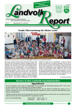 Juli 2015 - beim Hauptverband des Osnabr&uuml;cker Landvolkes