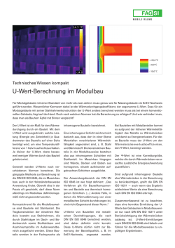 U-Wert-Berechnung im Modulbau