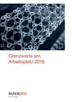 Grenzwerte am Arbeitsplatz 2016