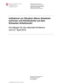 Indikatoren zur Situation älterer Arbeitneh