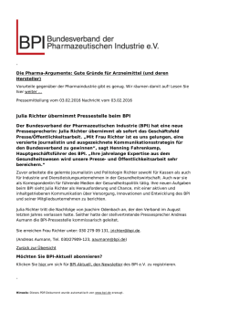 Julia Richter übernimmt Pressestelle beim BPI