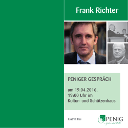 PENIGER GESPRÄCH mit Frank Richter