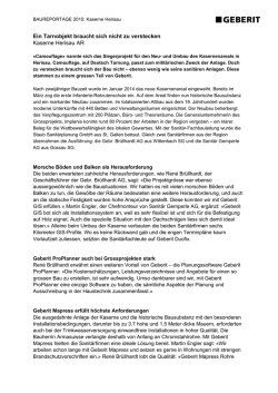 Ein Tarnobjekt braucht sich nicht zu verstecken Kaserne Herisau AR