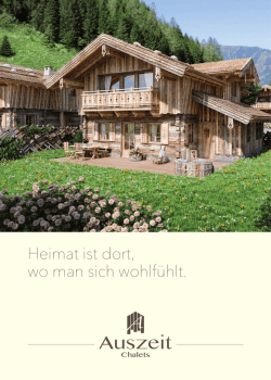 Heimat ist dort, wo man sich wohlf&uuml;hlt.