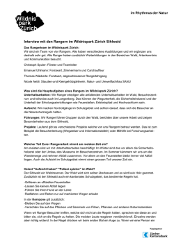 Interview mit einem Ranger