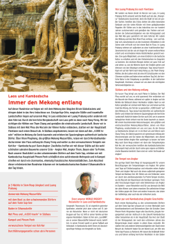 Immer den Mekong entlang - WORLD INSIGHT Erlebnisreisen