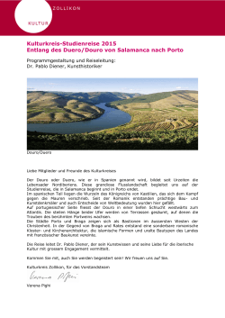Kulturkreis-Studienreise 2015 Entlang des Duero/Douro von