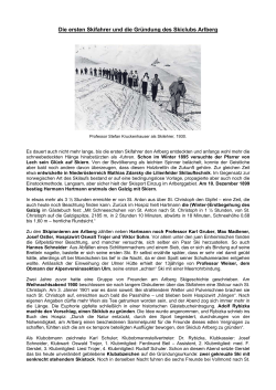 Die ersten Skifahrer und die Gründung des Skiclubs Arlberg