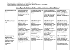 Kriterien Arbeits- und Sozialverhalten