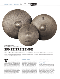 Istanbul Mehmet Tony Williams Tribute Cymbals