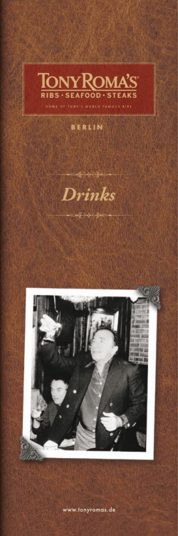 Drinks - Tony Roma`s