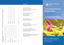 Gastrointestinale Infektionen - Gastroenterologie, Hepatologie