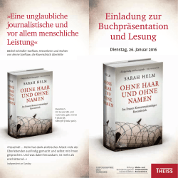 Einladung  - Topographie des Terrors