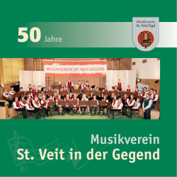 Jubil&auml;umsjahr - Musikverein St. Veit in der Gegend