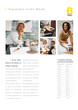 Ergonomie in der Küche