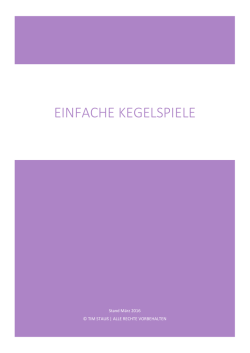 Einfache Kegelspiele - Kegelzentrum Panorama