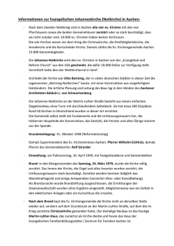 Informationen zur Evangelischen Johanneskirche