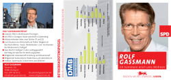 Vorwahl-Flyer - Rolf Gassmann