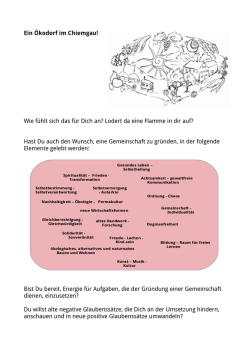 Einladung () - &Ouml;kodorf Chiemgau