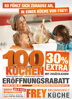 IN EINER K&Uuml;CHE VON FREY! SO F&Uuml;HLT SICH ZUHAUSE AN,