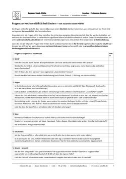 Download: Fragebogen &bdquo;Ist mein Kind hochsensibel?&ldquo;
