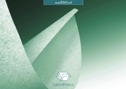 Imagebrosch&uuml;re - Gr&uuml;nperga Papier GmbH