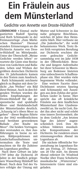 Ein Fräulein aus dem Münsterland