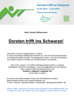 Dorsten trifft ins Schwarze!