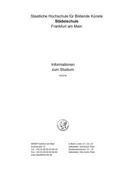 Informationen zum Studium