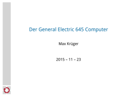 Der General Electric 645 Computer
