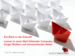 Ein Blick in die Zukunft: Lernen in einer Welt f&uuml;hlender Computer