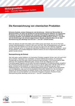 Hintergrundinformationen GHS