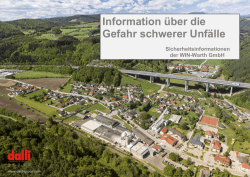 Information &uuml;ber die Gefahr schwerer Unf&auml;lle - dalli