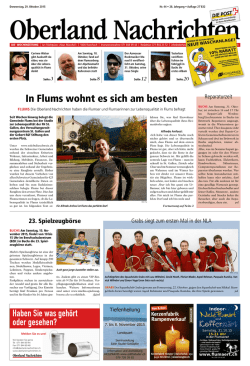 In Flums wohnt es sich am besten